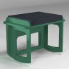 Repose-jambes et tabouret à bascule vert